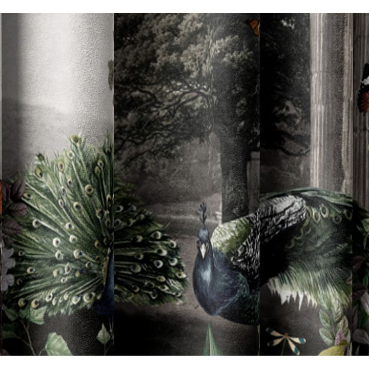 "Artic Garden" curtain set