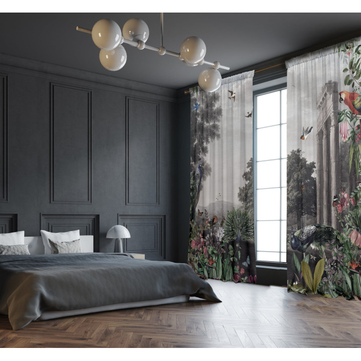 "Artic Garden" curtain set