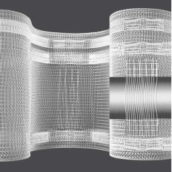 Transparent Curtain Header Tape, Width: 10 cm, Ratio: 1:2