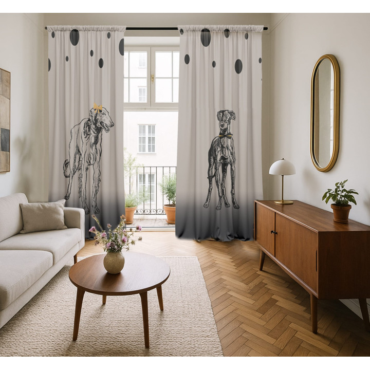 "Charts" curtains set