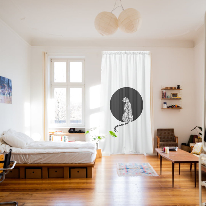 "Cheetah" curtains set