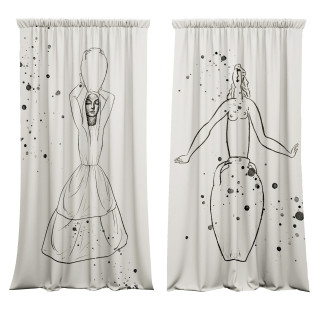 "Ceramic" curtain set