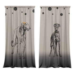 "Charty" curtain set