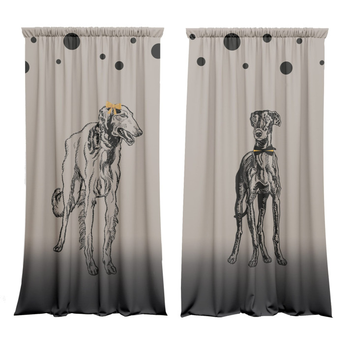 "Charty" curtain set